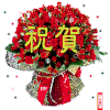 玫瑰花 红色 喜庆 漂亮 祝贺