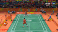 奥运会 里约奥运会 羽毛球 男单 半决赛 谌龙 阿萨尔森 赛场瞬间
