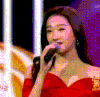 关晓彤 红裙子 唱歌 甜美