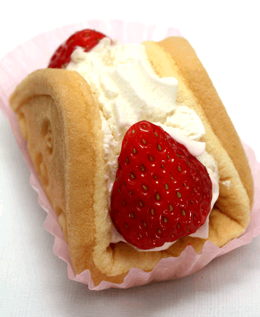 甜品 华夫饼干 奶油 草莓