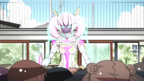 卡通 女孩 面具 发光