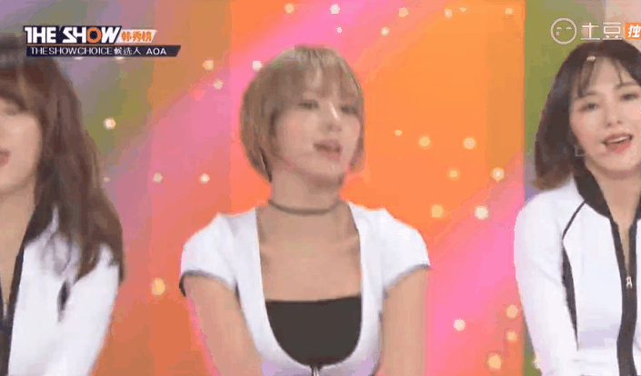 The show AOA goodluck 美少女 可爱 跳舞