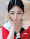 美女 直播 可爱 网红 清新 托腮