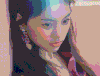 美女 清新 耳环 眨眼