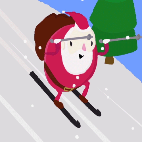 圣诞 滑雪 圣诞老人 下雪