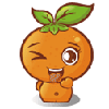 还好没踩到 手绘 恶搞 橘子
