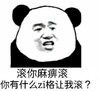 金管长 熊猫头 滚你麻痹滚 你有什么zi格 让我滚