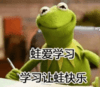 卡通 青蛙 蛙爱学习 学习让蛙快乐