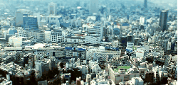 城市 日本 晴天 楼房 移轴摄影 迷你东京