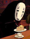 无脸男  宫崎骏 千与千寻 蛋糕