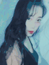 美女 侧脸 长发 红嘴唇