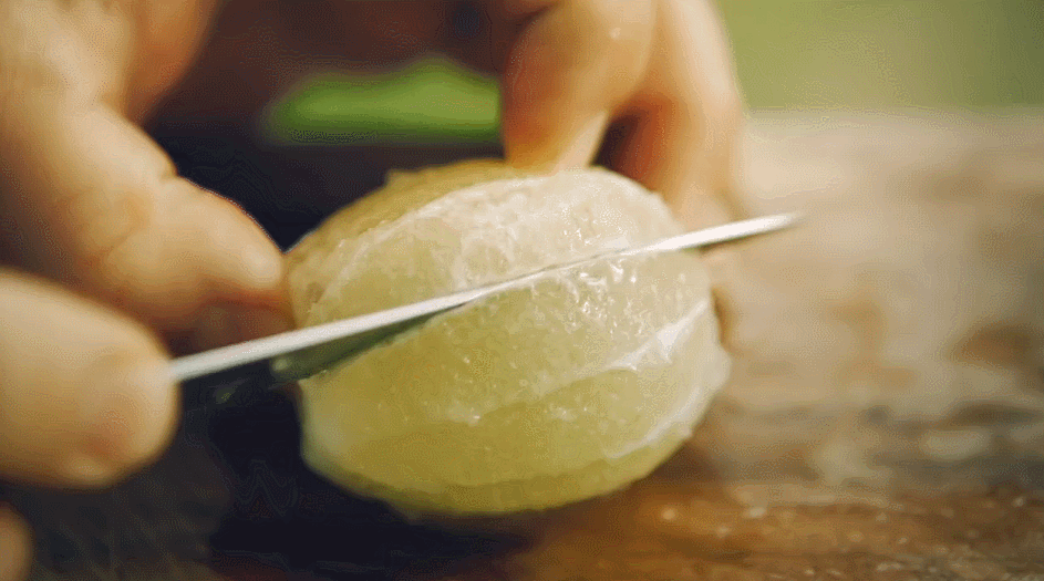 刀工 烹饪 美食系列短片 烤鳕鱼篇 切柠檬