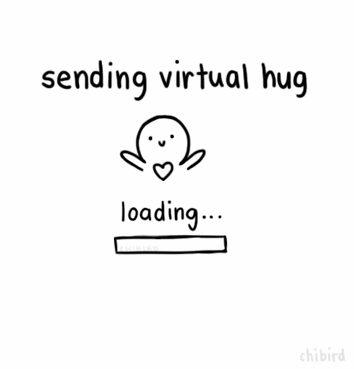 小动画 传递 爱心 可爱 loading sending virtual hug