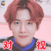 exo 边伯贤 对视 soogif soogif出品