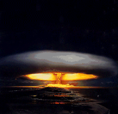 核弹 爆炸 威力巨大 蘑菇云
