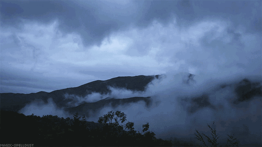 大山 天空 雾气 风景