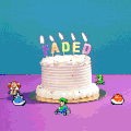 生日 生日快乐 蜡烛 生日蛋糕 机器人