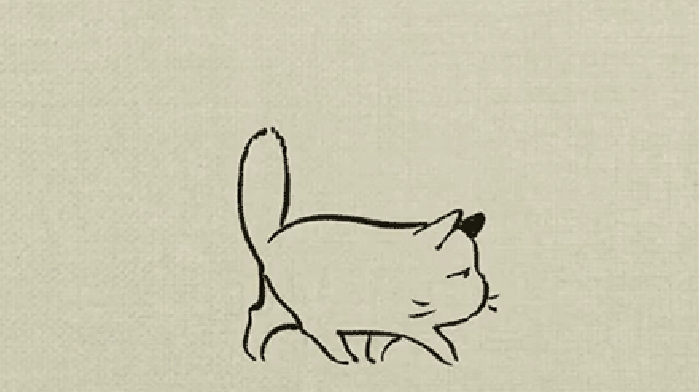 插画 小猫咪  素描 绘画 可爱 萌萌哒
