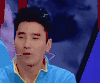 哇 赵又廷 蓝衣服 张大嘴 综艺
