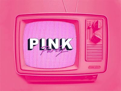 创意 pink 电视机
