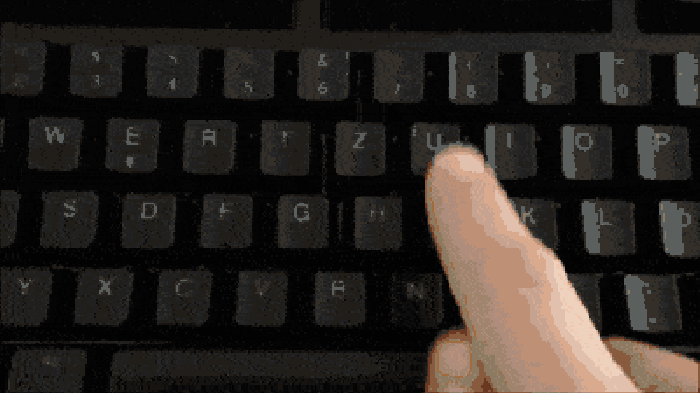 键盘 手指 亮光 游戏