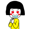 卡通 流口水 短发 花痴