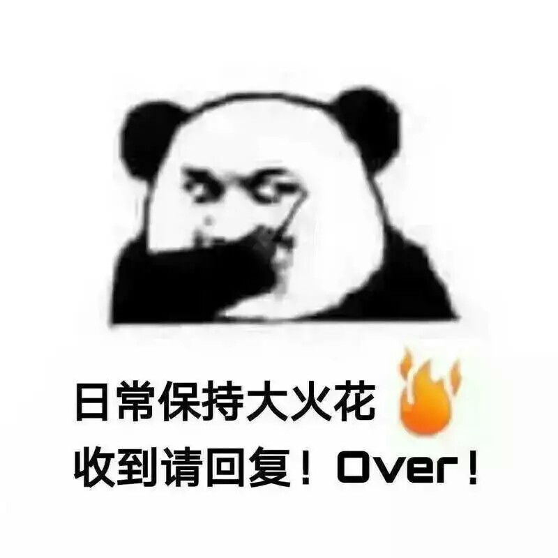 金馆长 熊猫头 日常保持大火花  收到请回复