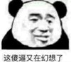 熊猫头 文字表情包 这傻逼又在幻想了 魔性 沙雕 搞怪