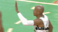 雷阿伦 NBA 篮球 凯尔特人 击掌 庆祝 拥抱 隆多 激烈对抗