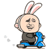 金馆长 兔耳朵 骑车 搞笑