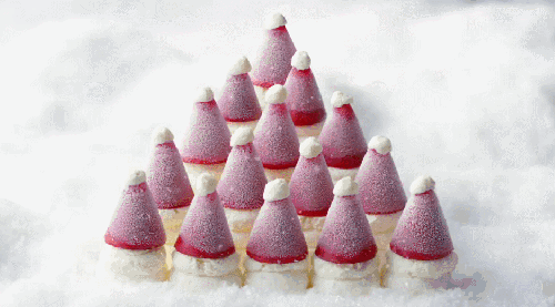 MS电视广告系列 圣诞帽 甜品 美食 融化 视觉盛宴