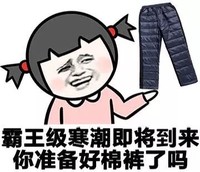 斗图 QQ必备 霸王级寒潮即将到来 你准备好棉裤了吗