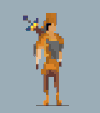 像素 pixel 喘气 战士