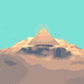 沙漠 金字塔 转 热 desert