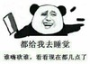 金馆长 菜刀 熊猫 都给我去睡觉，谁嗨砍谁，看看现在都几点了