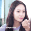 漂亮 口红 抿嘴 美女