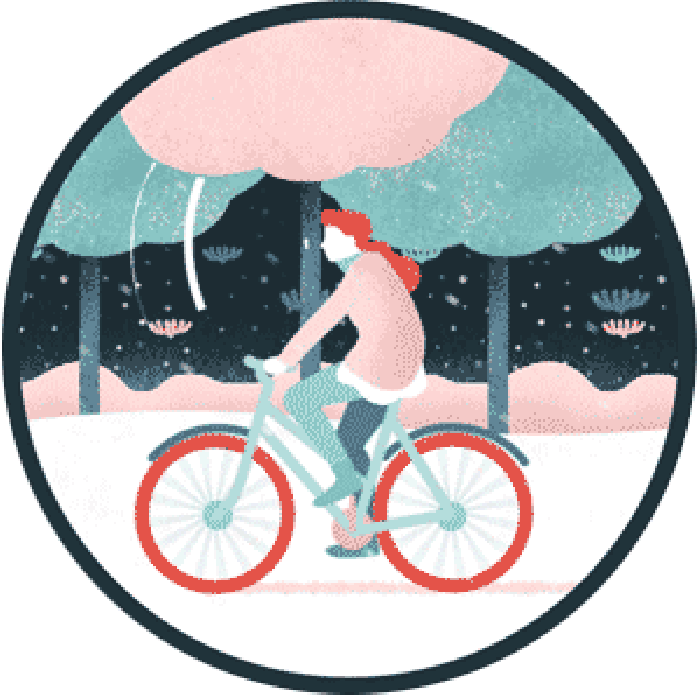 自行车 骑行 森林 女人