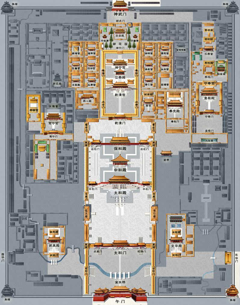 故宫 名胜 景点 知名 旅游