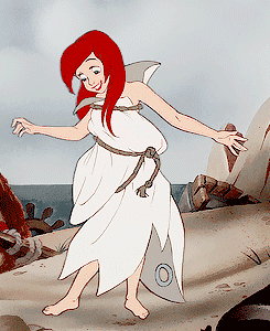 小美人鱼 迪斯尼动画 爱丽儿 可爱 性感