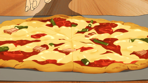 培根 动画 吃货 美味 披萨