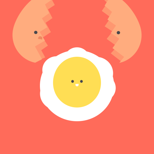 动画 煎鸡蛋 创意设计 鸡蛋 鸡蛋打烂了 煎蛋