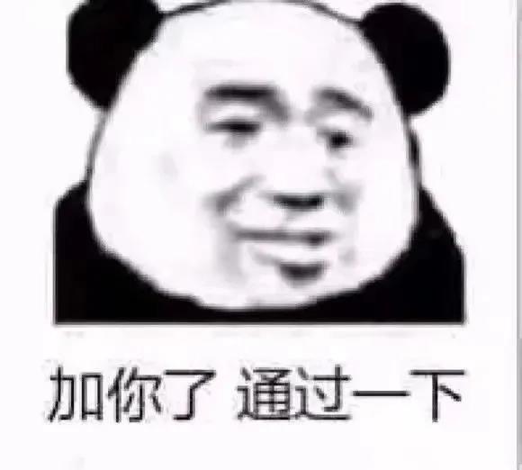 暴漫 熊猫头 加你了 通过一次 搞怪 逗