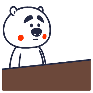 小熊 生气 拍桌子 眼神