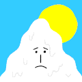 阳光 蓝天 冰雪 融化