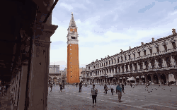 塔楼 威尼斯 广场 建筑 意大利 纪录片