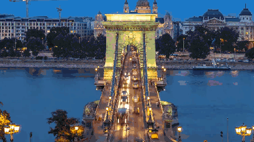 布达佩斯 桥梁 灯光 纪录片 车流
