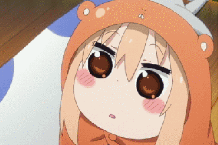 惊讶 闭眼 少女 可爱