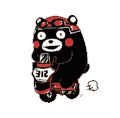 熊本熊 可爱 骑摩托 逗比