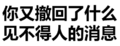 纯文字表情大全 黑色 搞笑 你又撤回了什么见不得人的消息