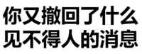 纯文字表情大全 黑色 搞笑 你又撤回了什么见不得人的消息